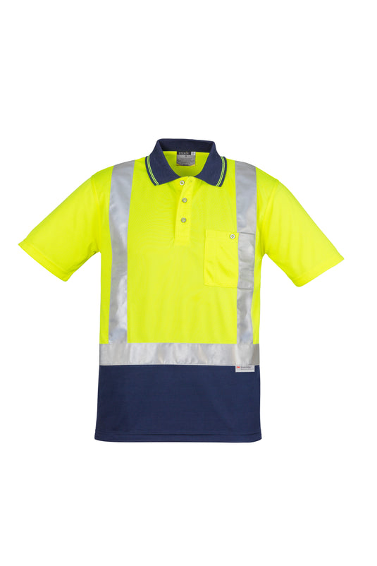 Wholesale ZH233 Hi Vis Spliced Polo - Shoulder Taped Printed or Blank