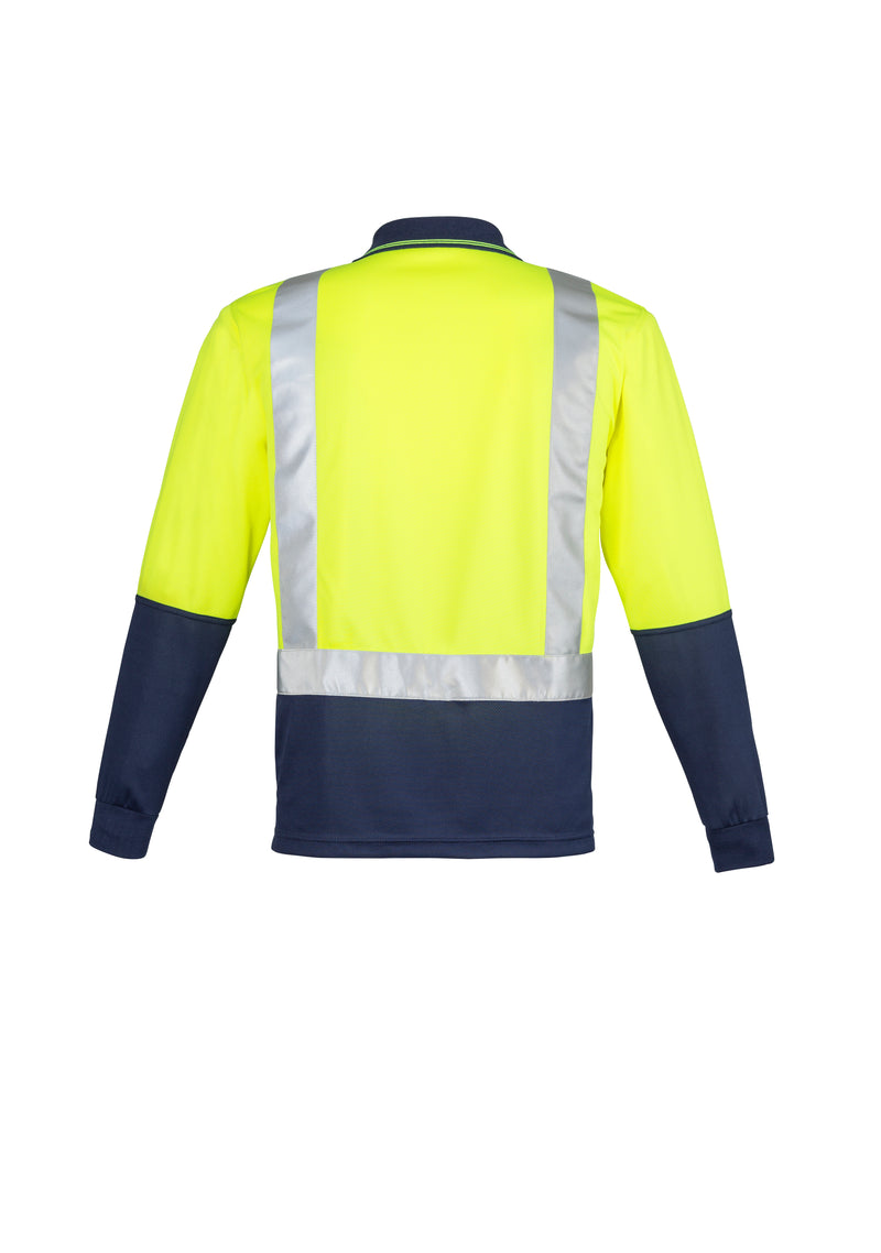 Load image into Gallery viewer, Wholesale ZH234 Hi Vis Spliced Long Sleeve Polo - Shoulder Taped Printed or Blank
