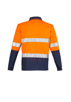 Wholesale ZH235 Hi Vis Spliced Long Sleeve Polo - Hoop Taped Printed or Blank
