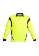 Wholesale ZH249 Hi Vis Long Sleeve Aztec Polo Printed or Blank