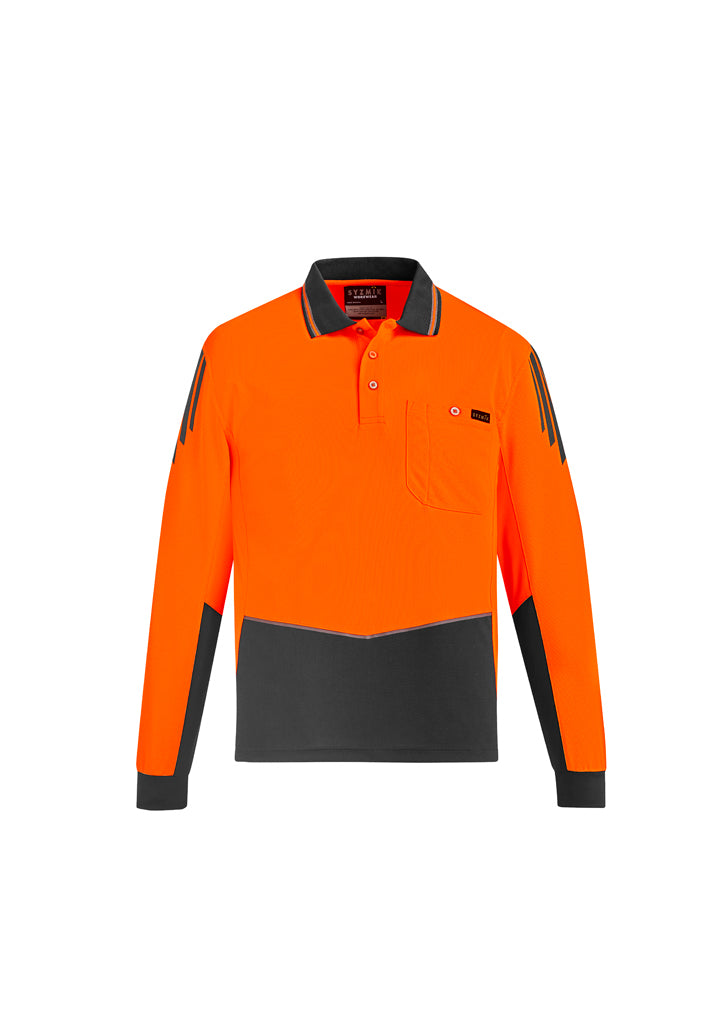 Load image into Gallery viewer, Wholesale Syzmik ZH310 Hi-Vis Flux Longsleeve Polo Shirts Printed or Blank
