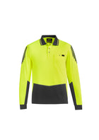 Wholesale Syzmik ZH310 Hi-Vis Flux Longsleeve Polo Shirts Printed or Blank