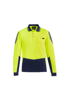Wholesale Syzmik ZH310 Hi-Vis Flux Longsleeve Polo Shirts Printed or Blank