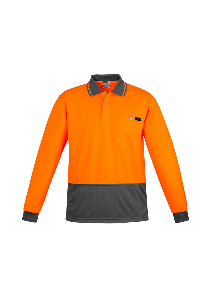 Load image into Gallery viewer, Wholesale ZH410 Syzmik Mens Comfort Back Fluro Long Sleeve Polo Shirts Printed or Blank
