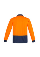 Wholesale ZH410 Syzmik Mens Comfort Back Fluro Long Sleeve Polo Shirts Printed or Blank