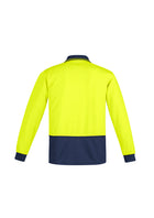 Wholesale ZH410 Syzmik Mens Comfort Back Fluro Long Sleeve Polo Shirts Printed or Blank