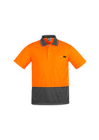 Wholesale ZH415 Syzmik Mens Comfort Back Fluro Polo Shirts Printed or Blank