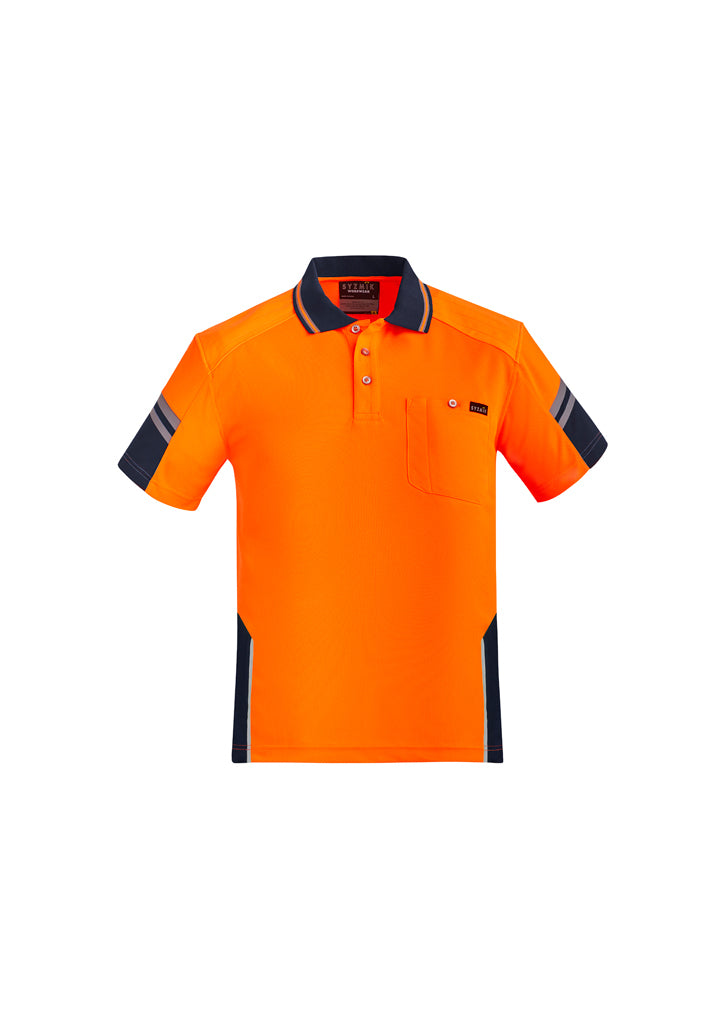 Load image into Gallery viewer, Wholesale ZH465 Syzmik Mens Reinforced Hi Vis Squad S/S Polo Printed or Blank

