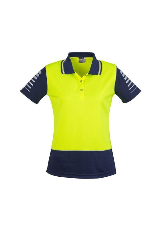 Wholesale ZHL236 Womens Hi Vis Zone Polo Printed or Blank