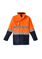 Wholesale ZJ220 Mens Hi Vis Basic 4 in 1 Waterproof Jacket Printed or Blank