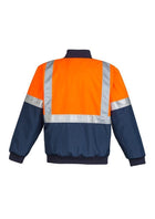 Wholesale ZJ351 Hi Vis Quilted Flying Jacket Printed or Blank