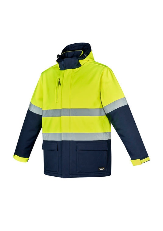 Wholesale ZJ553 Unisex Hi Vis Antarctic Softshell Taped Jacket Printed or Blank