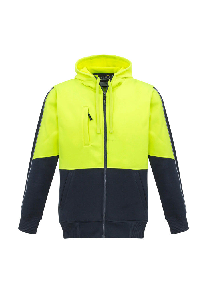 Wholesale ZT485 Syzmik Unisex Hi Vis Full Zip Hoodie Printed or Blank