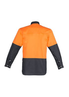 Wholesale ZW122 Hi Vis Spliced Industrial Shirt Printed or Blank