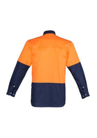 Wholesale ZW122 Hi Vis Spliced Industrial Shirt Printed or Blank