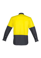 Wholesale ZW122 Hi Vis Spliced Industrial Shirt Printed or Blank