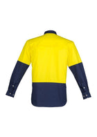 Wholesale ZW122 Hi Vis Spliced Industrial Shirt Printed or Blank
