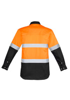 Wholesale ZW123 Hi Vis Spliced Industrial Shirt - Hoop Taped Printed or Blank