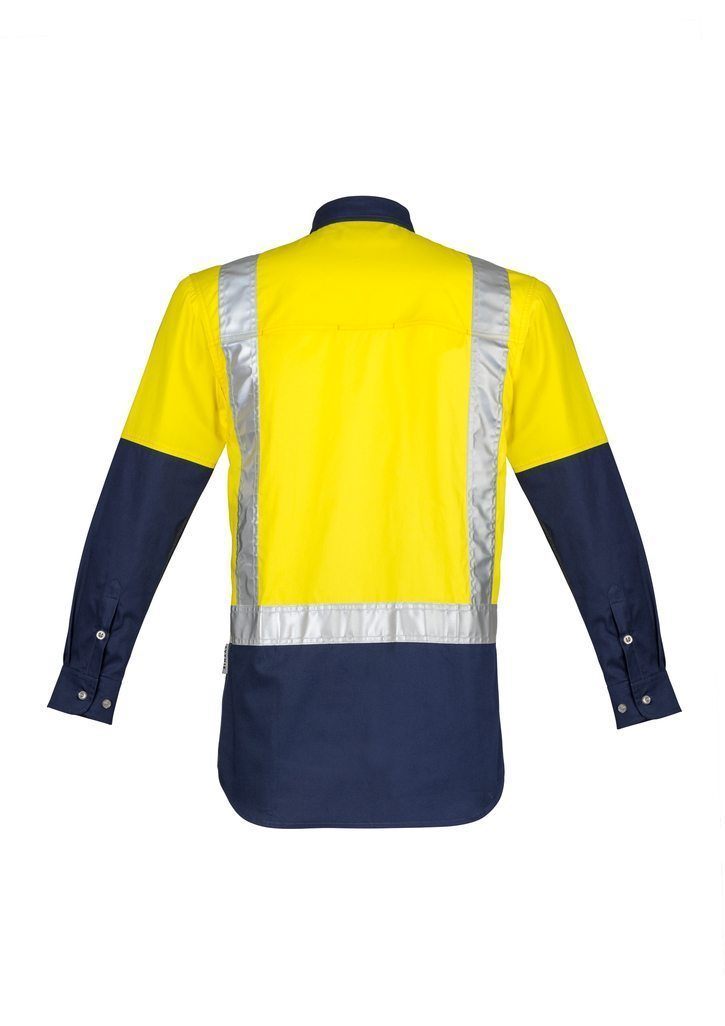 Load image into Gallery viewer, Wholesale ZW124 Hi Vis Spliced Industrial Shirt - Shoulder Taped Printed or Blank
