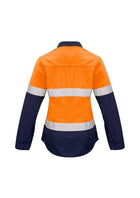 Wholesale ZW131 Syzmik Womens FR Closed Front Shirt Hi Vis Printed or Blank