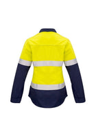 Wholesale ZW131 Syzmik Womens FR Closed Front Shirt Hi Vis Printed or Blank