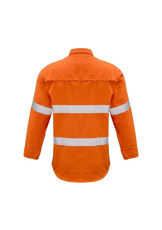 Wholesale ZW134 Syzmik Fire Resistant Closed Front Hooped Taped Shirt Hi Vis Printed or Blank