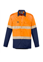 Wholesale ZW229 Syzmik Mens Rugged Cooling Hi Vis Segmented Tape L/S Shirt Printed or Blank