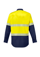 Wholesale ZW229 Syzmik Mens Rugged Cooling Hi Vis Segmented Tape L/S Shirt Printed or Blank