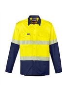 Wholesale ZW229 Syzmik Mens Rugged Cooling Hi Vis Segmented Tape L/S Shirt Printed or Blank
