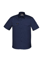 Wholesale ZW405 Men's Rugged Short Sleeves Cooling Shirt Printed or Blank