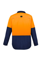 Wholesale ZW468 Syzmik Mens Hi Vis Outdoor L/S Shirt Printed or Blank