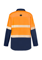 Wholesale ZW470 Syzmik Mens Hi Vis Outdoor Segmented Tape L/S Shirt Printed or Blank