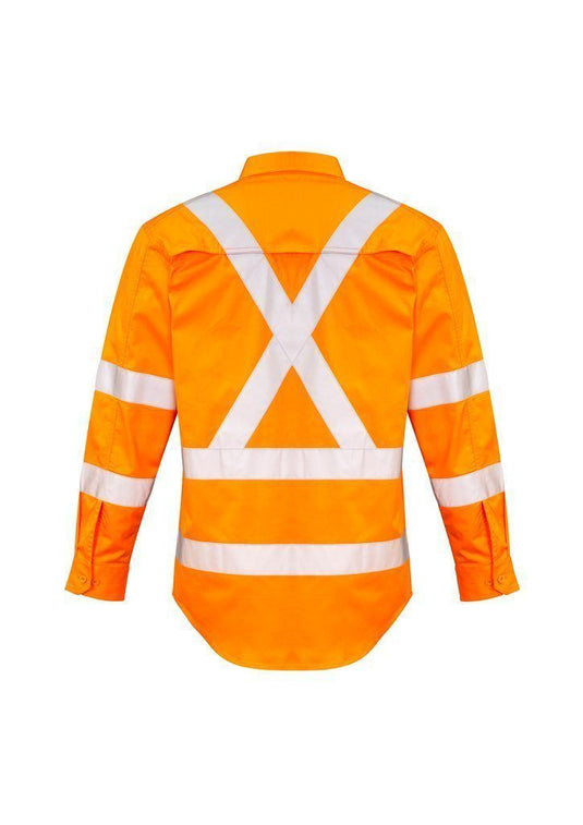 Wholesale ZW690 Hi Vis X Back Taped Shirt Printed or Blank