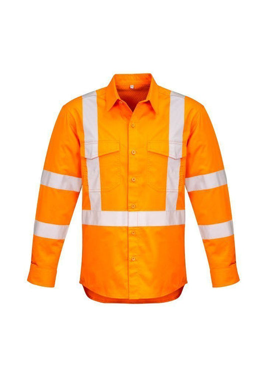 Wholesale ZW690 Hi Vis X Back Taped Shirt Printed or Blank
