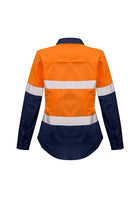 Wholesale ZW720 Womens Rugged Cooling Taped Hi Vis Spliced L/S Shirt Printed or Blank