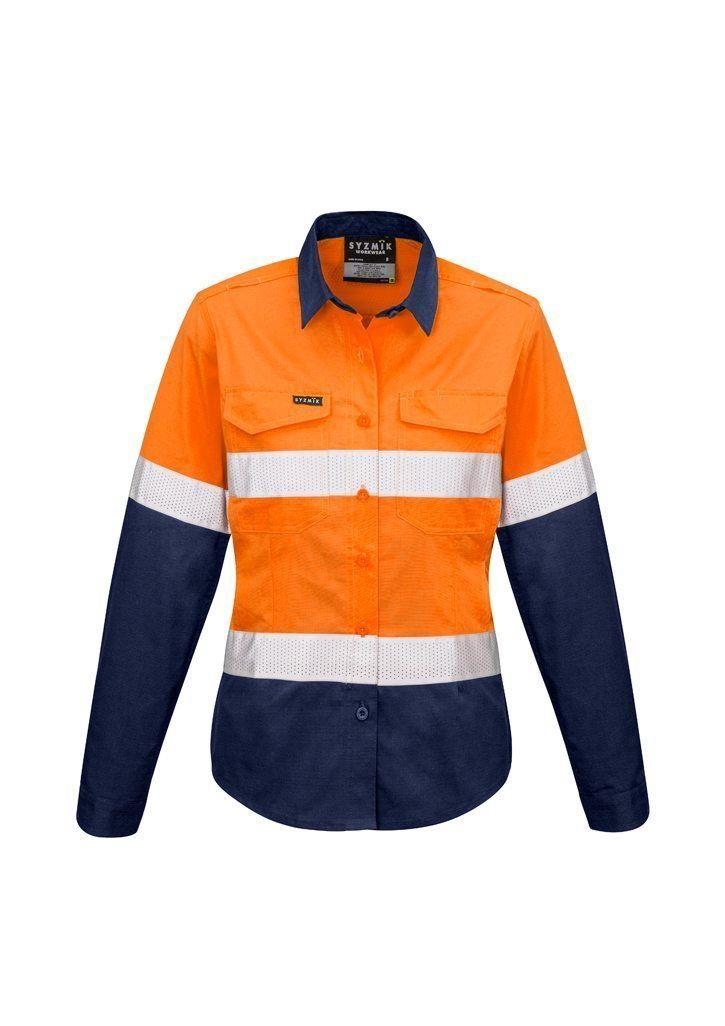 Load image into Gallery viewer, Wholesale ZW720 Womens Rugged Cooling Taped Hi Vis Spliced L/S Shirt Printed or Blank
