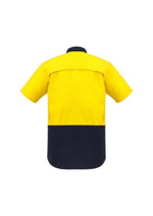 Wholesale ZW815 Rugged Cooling Hi Vis Spliced Short Sleeve Shirt Printed or Blank