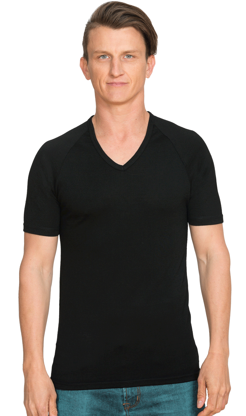 Load image into Gallery viewer, Wholesale BMV003 Men&#39;s Short Sleeve V Neck Printed or Blank

