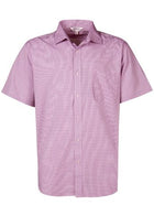 Wholesale 1901S Aussie Pacific Mens Toorak Check Short Sleeve Shirt Printed or Blank