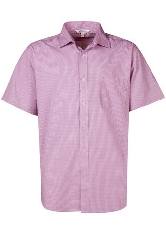 Load image into Gallery viewer, Wholesale 1901S Aussie Pacific Mens Toorak Check Short Sleeve Shirt Printed or Blank
