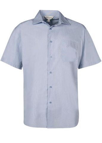 Wholesale 1902S Aussie Pacific Mens Grange Check Short Sleeve Shirt Printed or Blank