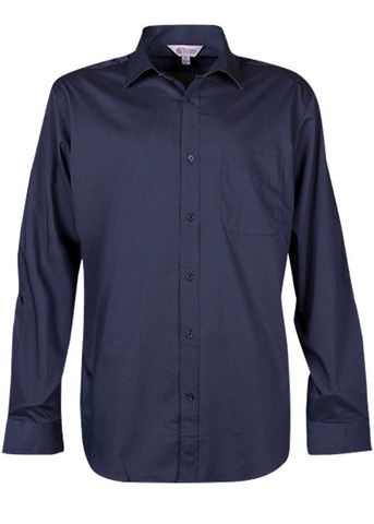 Load image into Gallery viewer, Wholesale 1903L Aussie Pacific Mens Mosman Stretch Long Sleeve Shirt Printed or Blank
