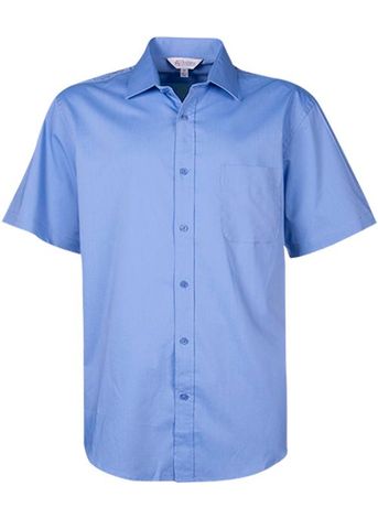 Load image into Gallery viewer, Wholesale 1903S Aussie Pacific Mens Mosman Stretch Short Sleeve Shirt Printed or Blank
