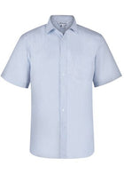 Wholesale 1906S Aussie Pacific Mens Bayview Wide Stripe Short Sleeve Shirt Printed or Blank