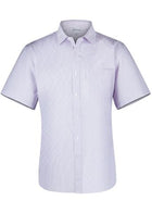 Wholesale 1906S Aussie Pacific Mens Bayview Wide Stripe Short Sleeve Shirt Printed or Blank