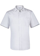 Wholesale 1906S Aussie Pacific Mens Bayview Wide Stripe Short Sleeve Shirt Printed or Blank