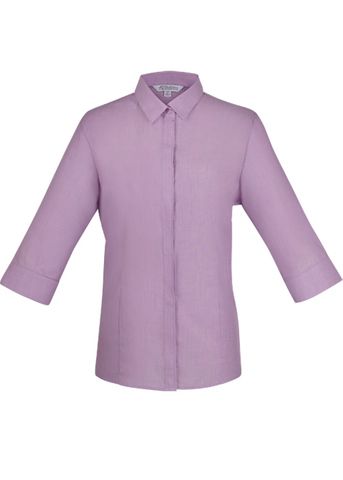 Load image into Gallery viewer, Wholesale 2902T Aussie Pacific Ladies Grange Check 3/4 Sleeve Shirt Printed or Blank

