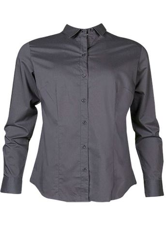 Load image into Gallery viewer, Wholesale 2903L Aussie Pacific Ladies Mosman Stretch Long Sleeve Shirt Printed or Blank
