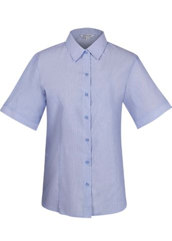 Load image into Gallery viewer, Wholesale 2905S Aussie Pacific Ladies Belair Stripe Short Sleeve Shirt Printed or Blank

