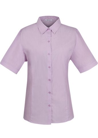 Wholesale 2905S Aussie Pacific Ladies Belair Stripe Short Sleeve Shirt Printed or Blank